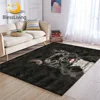 BlessLiving Dog Bedroom Carpet Animal Fur Area Rug For Living Room Black 3D Carpet Bulldog Dachshund Tapis Kids Room 152x244cm 1