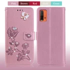 Чехол-книжка для Redmi 9 T, Note 9 T, 9 t, с отделением для карт и подставкой