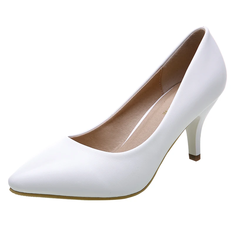 Yalnn/высокая Свадебная обувь без шнуровки на каблуке Женская большие размеры для
