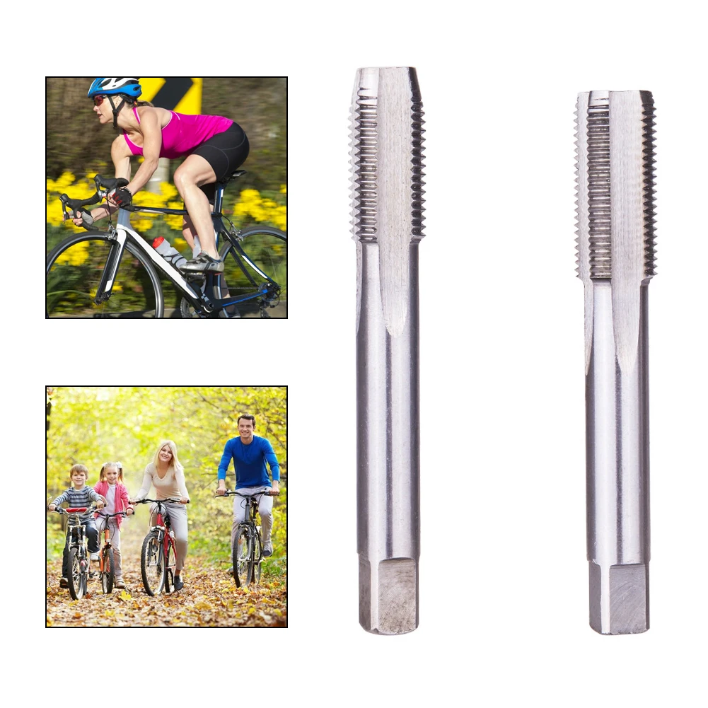 

Bicycle Crank Tap Thread High Speed Tap Bike bicycle Pedal Accessories Tool Right Left Hand Thread Tap Set Silver 1 Pair