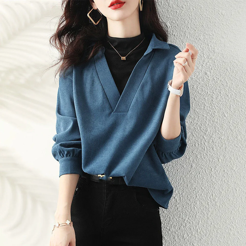 Женский пуловер из двух частей Повседневный с вышивкой в уличном стиле