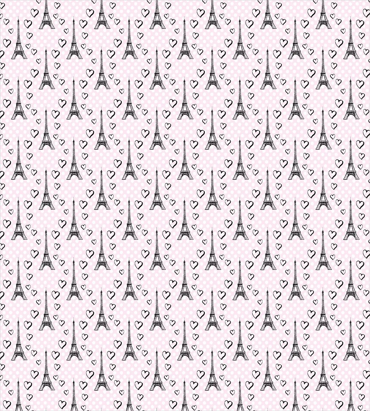 Эйфелева постельное белье с узором в горошек и схематичный Эйфелевой башни