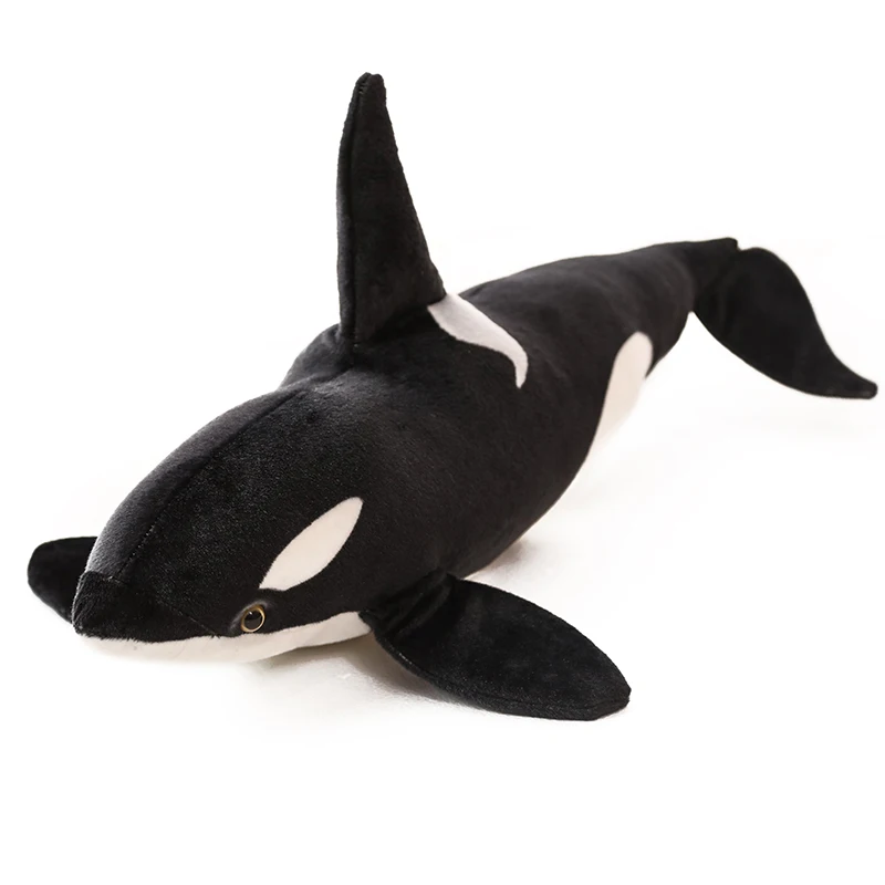 

Giant Stuffed Simulation Marine Shark animal Killer Whale Plush Toy Sea Black Fish Pillow Kids Boy Gift Photography Dropshipping