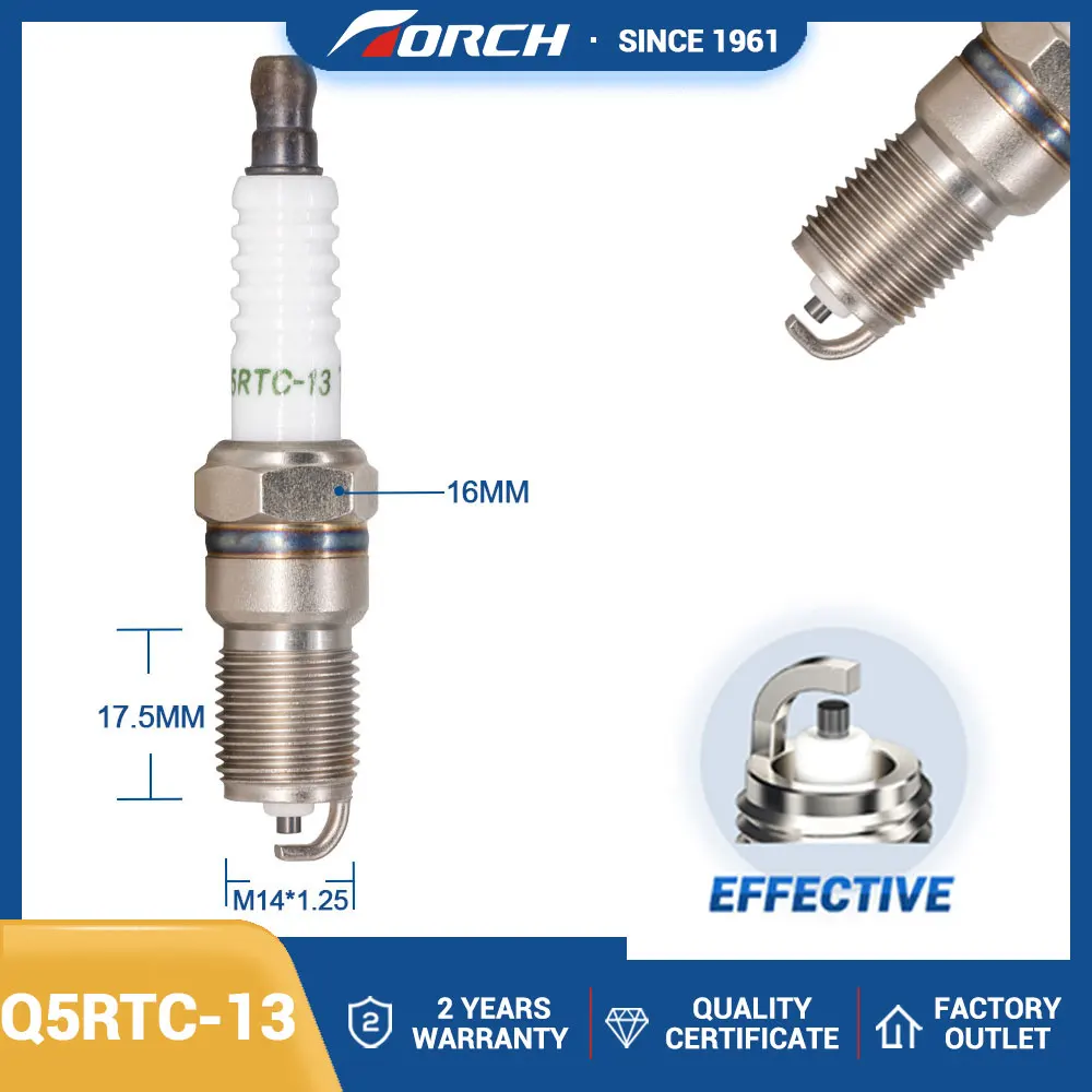 

Ignition System Candles Torch Q5RTC-13 Replcae for Denso T16VR-U10 for Ford 1255464 for Ford AYFS32CJ Engines Components
