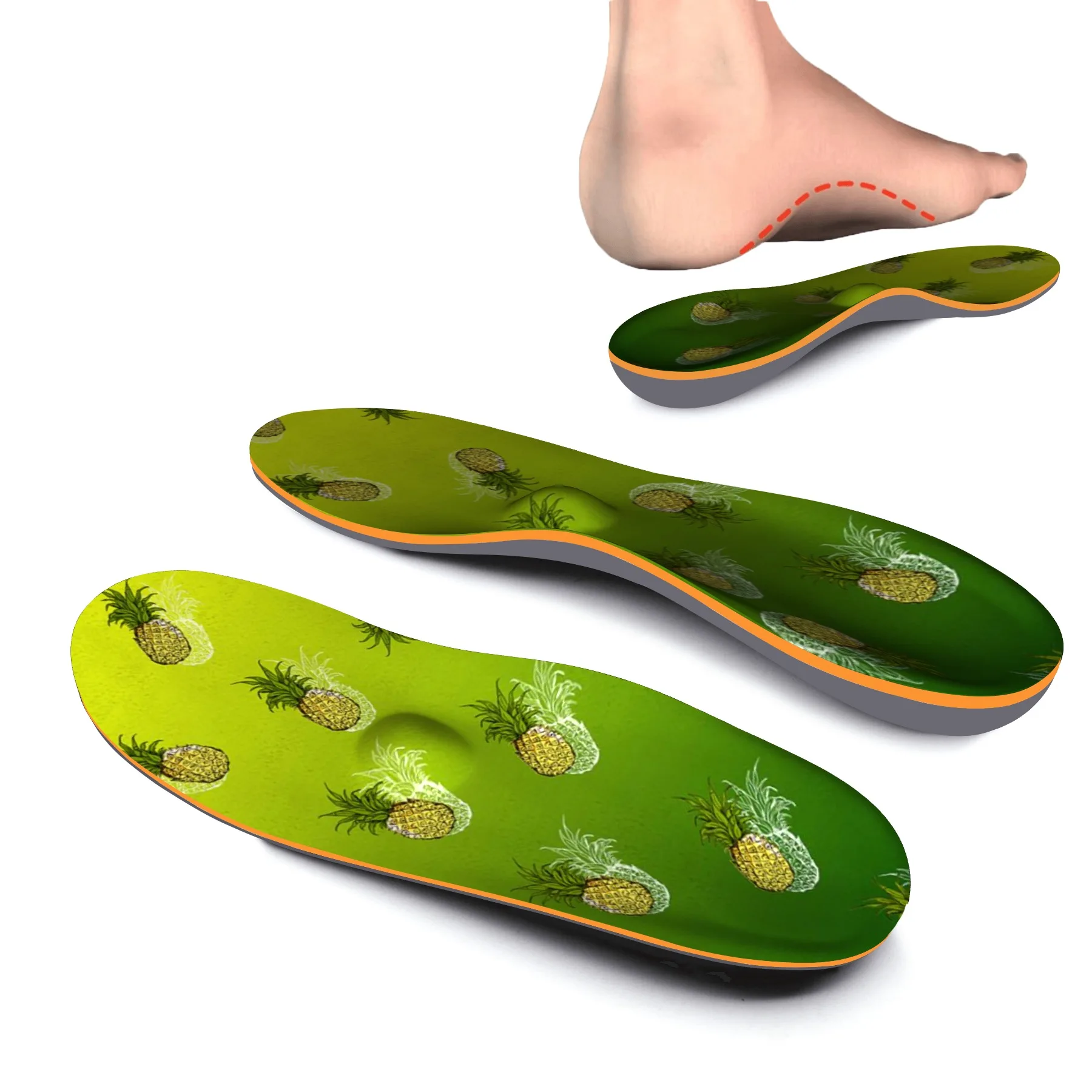 iFitna Arch Support Insoles Sneakers Flat Feet Metatarsal  Orthopedic Sole Heel Spur Plantar Fasciitis Cool Colors Floral Women