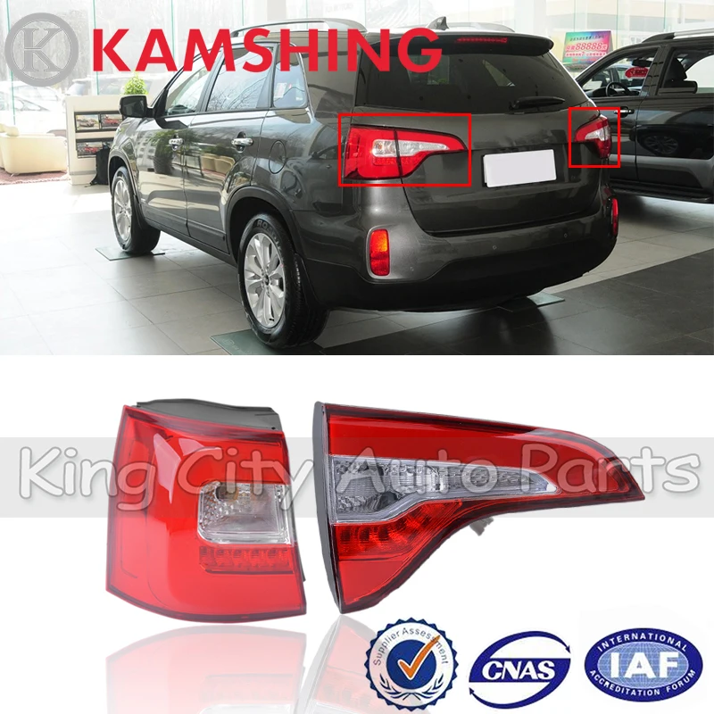 Задний стоп сигнал CAPQX для Kia Sorento 2013 2014 задний светильник фонарь фонарь|Фара авто