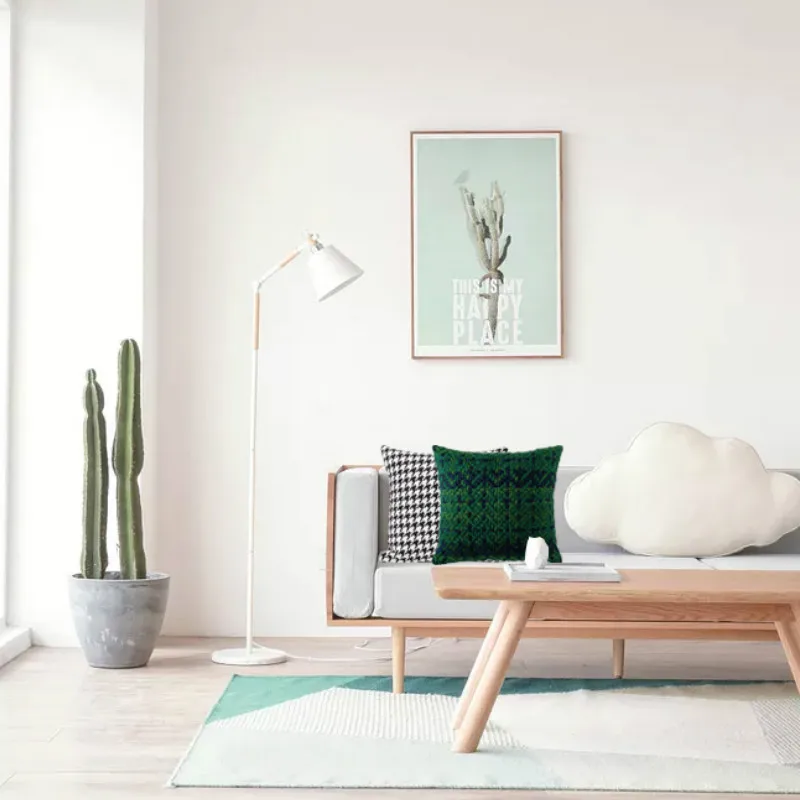 Наволочка DUNXDECO квадратная декоративная наволочка для подушки современная