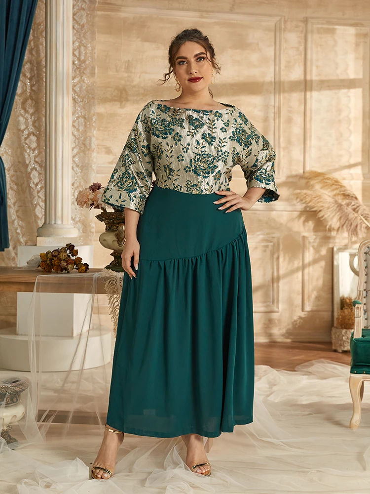 2021 Abaya длинные весенние женские платья с рюшами для девушек Большие размеры