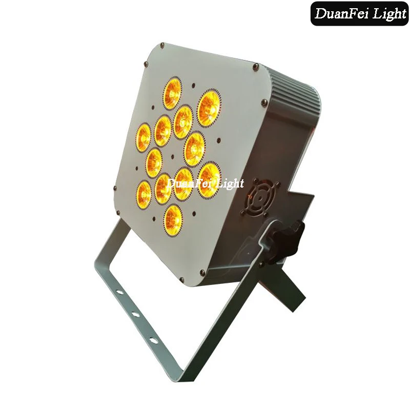 30 pcz Крытый ip20 12 шт. 18 Вт rgbwauv 6in1 par can led беспроводной плоский wifi аккумулятор