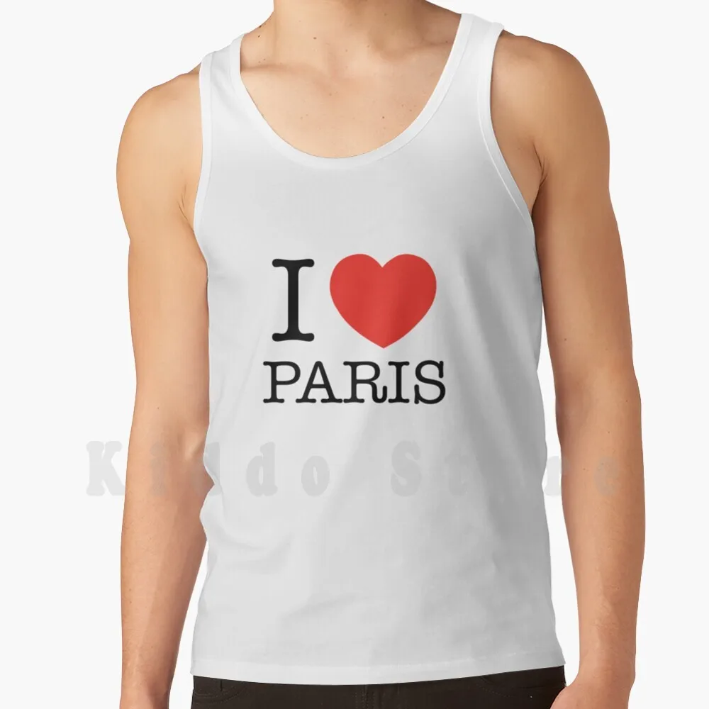 

I Love Paris майки Жилеты 100% хлопок I Love Paris I Heart
