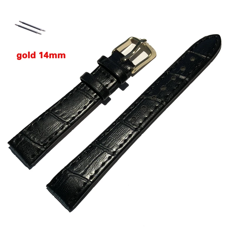 Ремешок из натуральной кожи для наручных часов водонепроницаемый браслет со