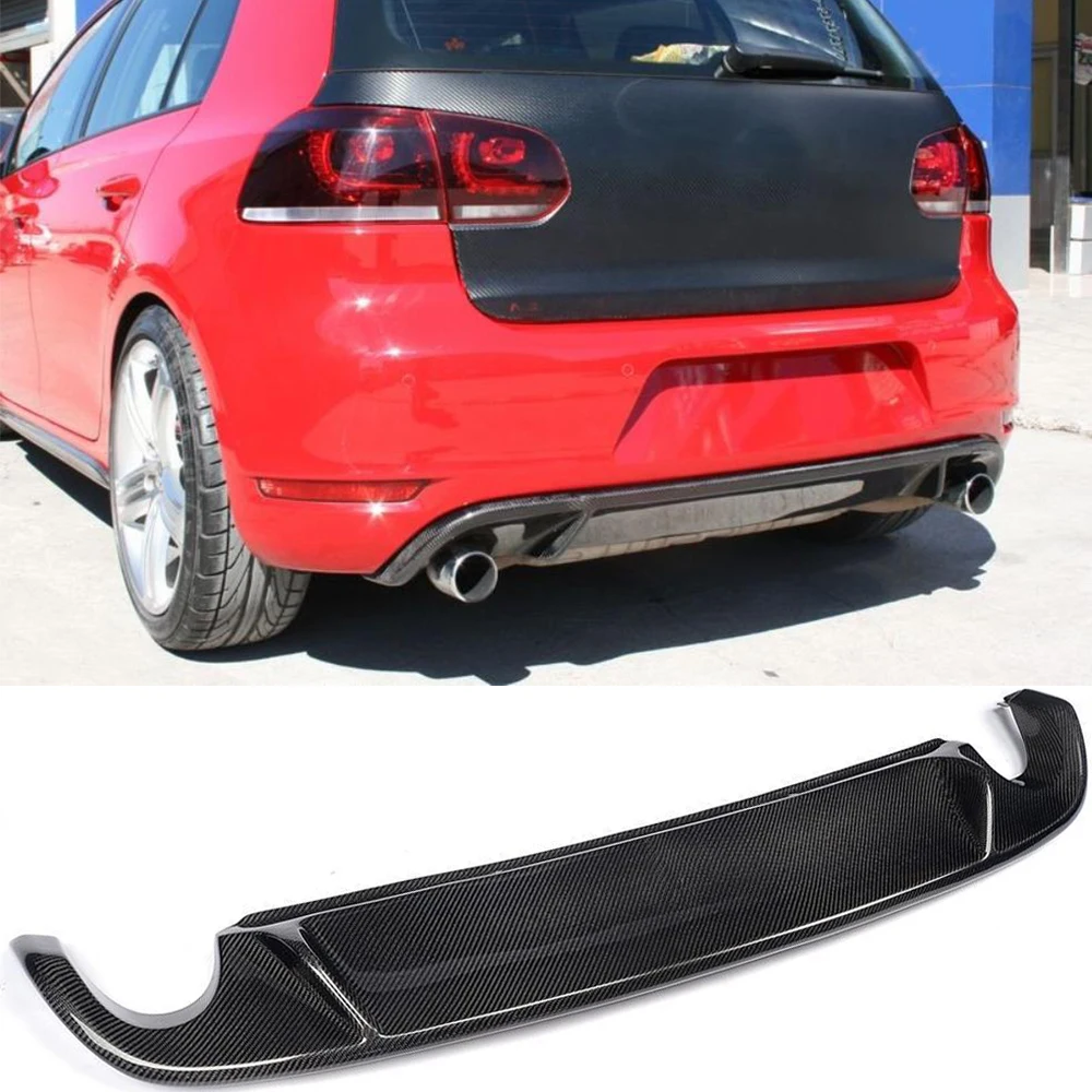 Задний диффузор из углеродного волокна для Volkswagen VW Golf 6 VI MK6 GTI 2010 - 2013
