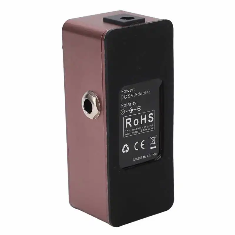 Металлическая гитарная моноблочная педаль со светодиодным индикатором