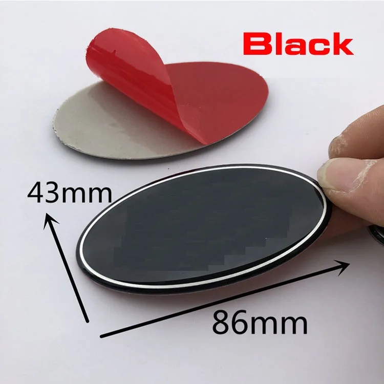 Black Дверь багажника/решетка/крыло/дверь Овальный 3D логотип эмблема наклейка для Land Range Rover - Название цвета: Black