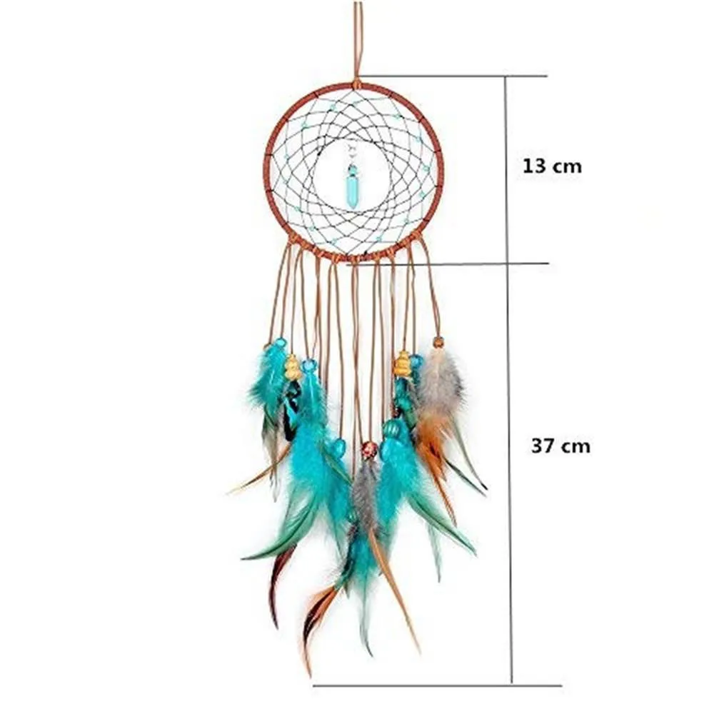 

Handmade Dream Catcher Feathers Decoration Home lapacz Wall Hanging Pendant Room For Decor Chimes Hanging Wind Car Dreamcatcher