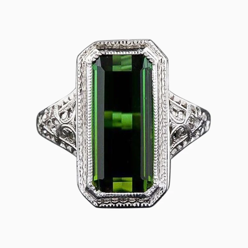 Роскошные классические кольца из австрийского хрусталя прямоугольной и