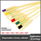 10 шт.  Пакет, одноразовый мочевой катетер, медицинская стерилизация, латексный катетер с двойной полостью, силиконовый катетер для мочи с мягким клапаном