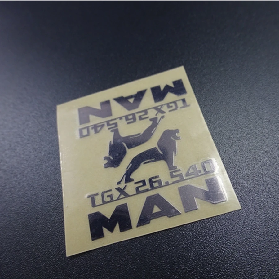 Декоративные наклейки с логотипом на масштаб 1/14 для трактора прицепа Tamiya MAN TGX 26 540
