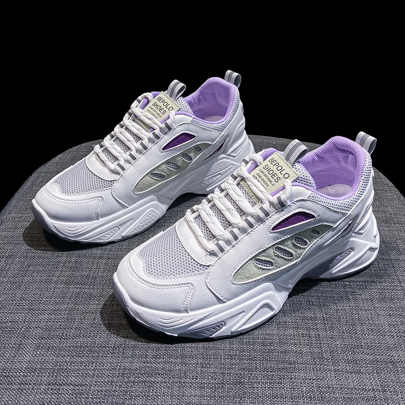 

Luxury Microfiber Women Sport Shoes Outdoor Walking Sneakers Mesh Breathable Shoes Woman Running Footwear Ladies tenis feminino