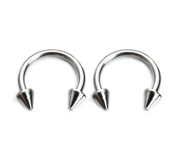 10 шт. 9 мм Штанга из нержавеющей стали для бровей губ носа пирсинг серьги-гвоздики