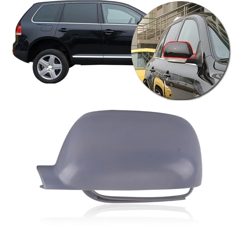 Крышка QX для VW Touareg 2003 2007 зеркальная крышка боковая заднего вида основной цвет