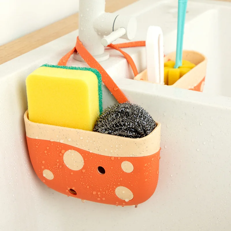 

Hanging Drain Frame Bag Container Kitchen Sink Holder Dish Cloth Sponge Container Kitchen UtensilsKitchen & Dining Gadget