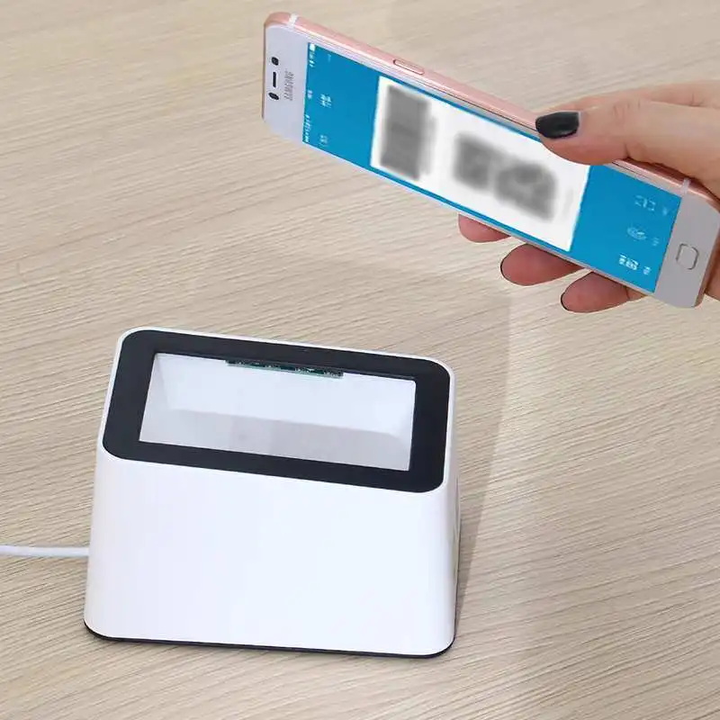 Проводной сканер штрихкодов USB Универсальное сканирование Hands-free сканирование qr-код 1D и 2D считыватель кодов для магазинов супермаркетов