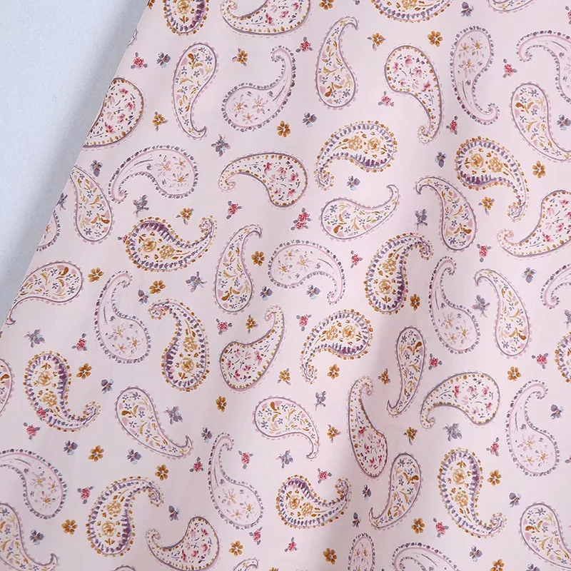 

Chiffon skirt small A- line skirt mid-length women's spring and summer 2021 new floral skirt high waist slimming long skirt