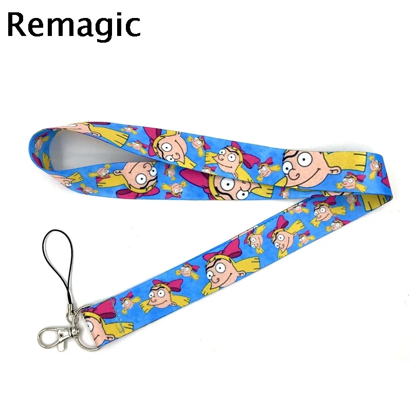 

Funny Girl Cartoon Characters Lanyard for Keys Phone Cool Neck Strap Lanyard for Camera Whistle ID Badge Cute webbings ribbons