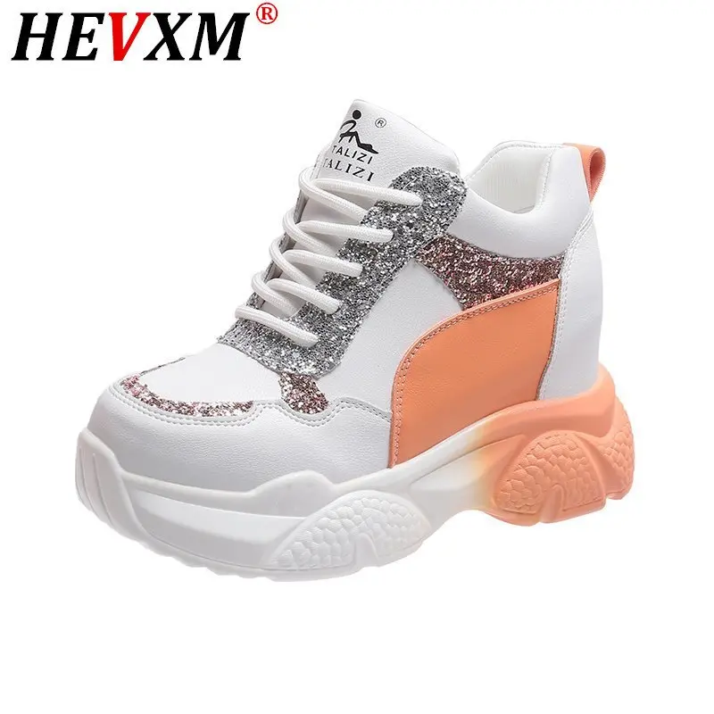 

Женские кроссовки на платформе, дышащие, повседневные, для ходьбы, 2021