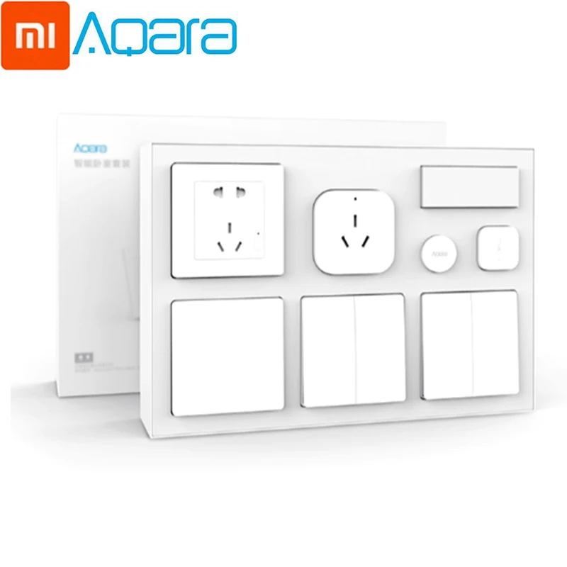 Xiaomi Aqara умная розетка переключатель человеческого тела Сенсор Xiaomi Aqara набор мебели для спальни от Xiaomi Youpin для умного дома