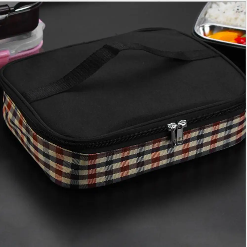 Двойной набор ланч боксов из нержавеющей стали Ланч бокс Bento с 4 отделениями и