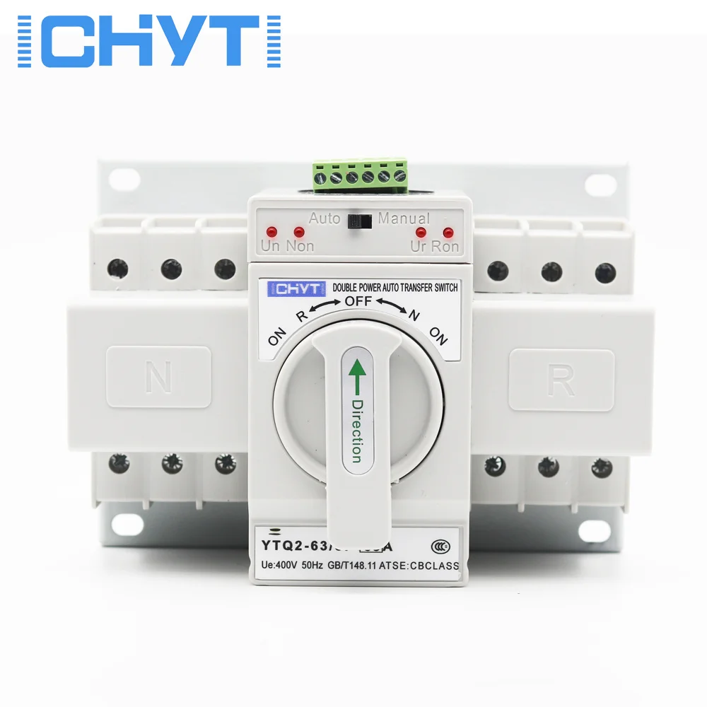 

3P 63A 380V 400V MCB Type Dual Power Automatic Transfer Switch CB Class ATS Change Over Switch ICHYTI