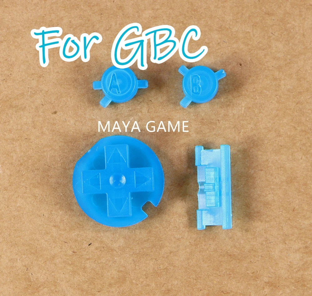 

200sets/lot High Quality AB Buttons Keypads for Gameboy Color GBC Colorful Buttons for GBC D Pads Power Buttons