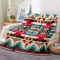 aztec blanketall season lightweight plush and warm home cozy portable fuzzy throw blankets for couch bed sofaaztec navajo geom