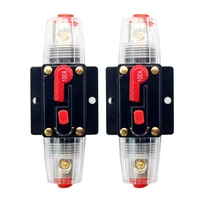 2pcs 50a60a70a80a100a120a150a 12v car truck audio modification circuit breaker automatic reset fuse holder switch