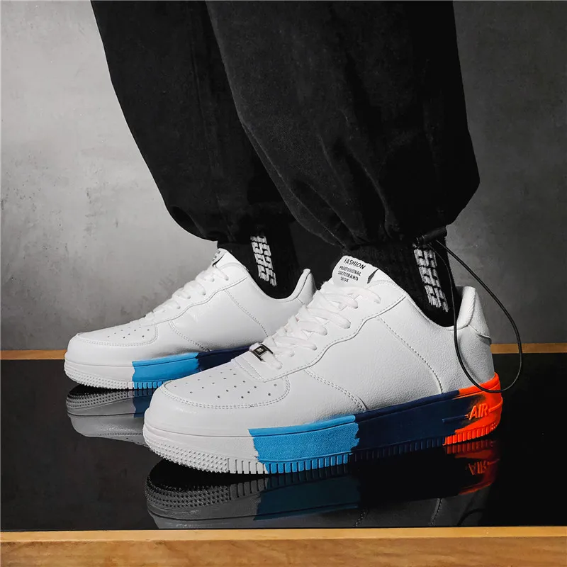 

Men Classic White Shoes New Brand Sneaker Comfortable Skateboard Shoes Zapatos Hombre Breathable Casual Shoes Wear Men's Shoes