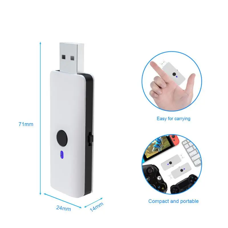 

Handle Converter For PS5/Switch/PC/P3 Host Wired Plus Wireless Bluetooth Controller Adapter Handle Converter