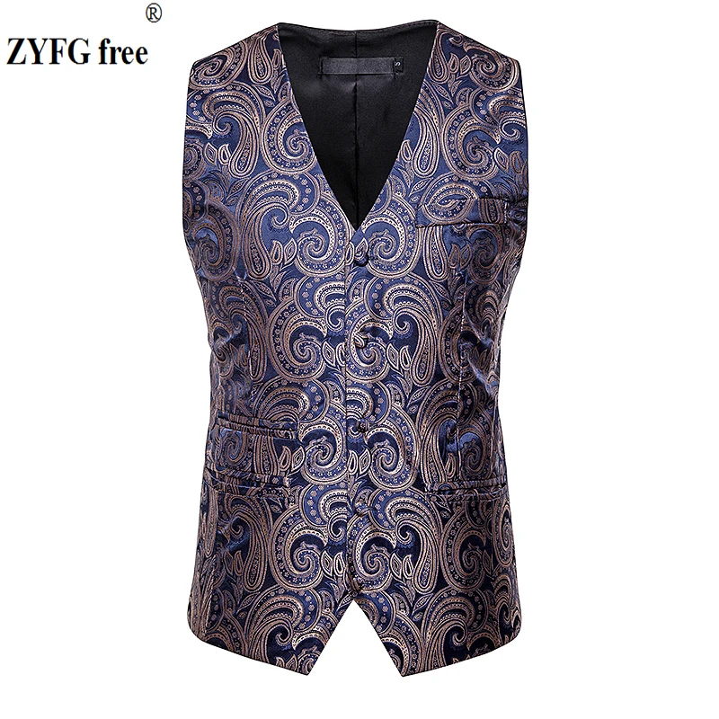 Модный Мужской умный повседневный костюм жилет пальто мужской с цветочным