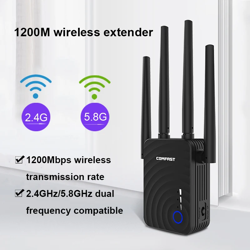 1200 Мбит/с беспроводной Wifi удлинитель ретранслятор/маршрутизатор
