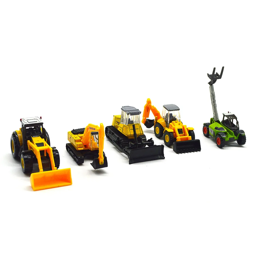 

HO model bulldozer toys 1/87 miniature tools transportation cars for model sandtable construction scecne making layout kits