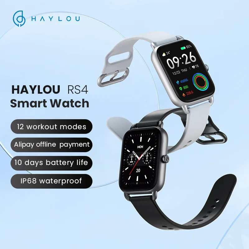 

Haylou RS4 LS12 Smart Watch IP68 Waterproof Smartwatch 12 Sport Mode Heart Rate Monitor FitnessTracker Android IOS Blood Oxygen