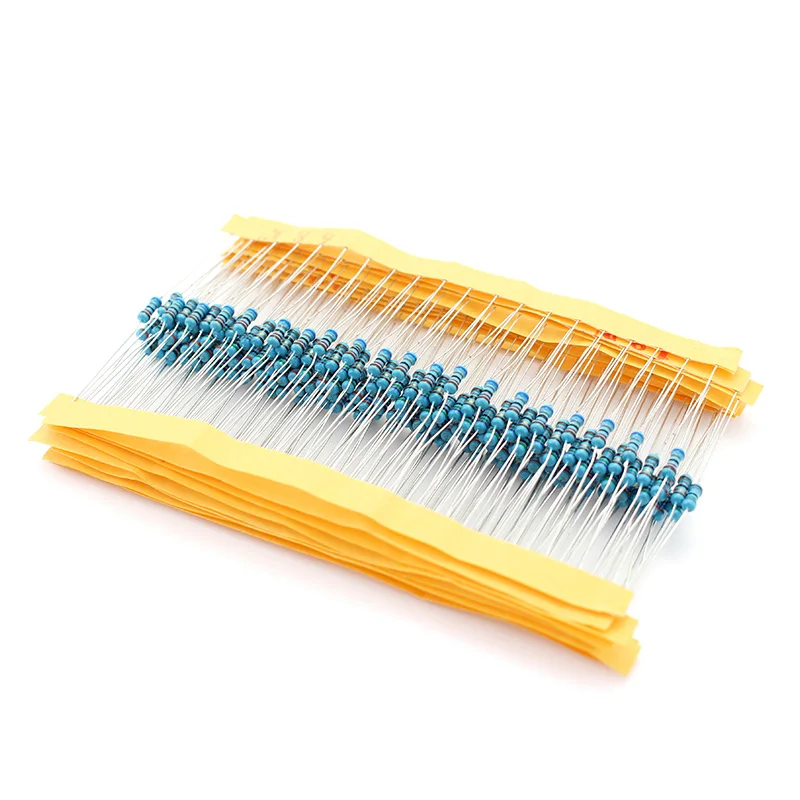 500pcs/lot 50 values 1/4W Resistors set Metal Film Resistor Assortment Kit 1ohm -10M ohm resistor diy electronic kit