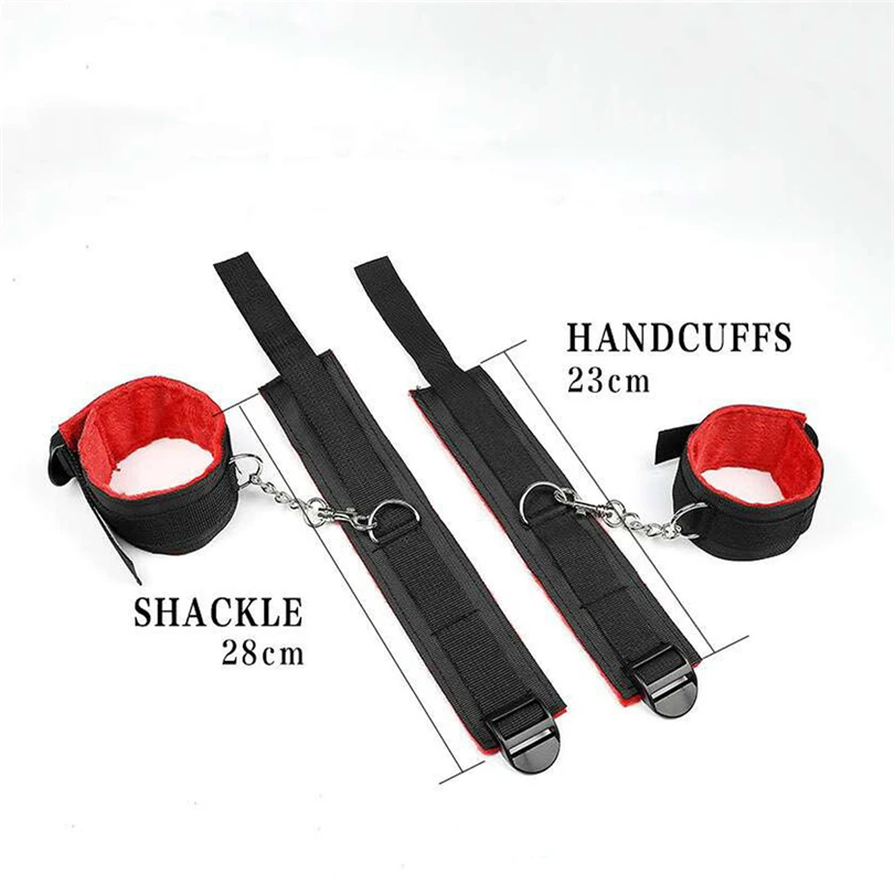 9 шт. секс аксессуары для взрослых игры наручники кнут рот кляп и веревка