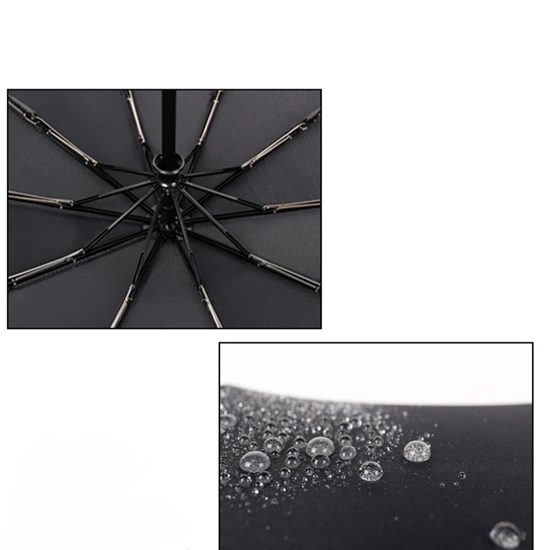 

Umbrella men's temperament fashion solid color full automatic business umbrella plus 10-bone sunny umbrella
