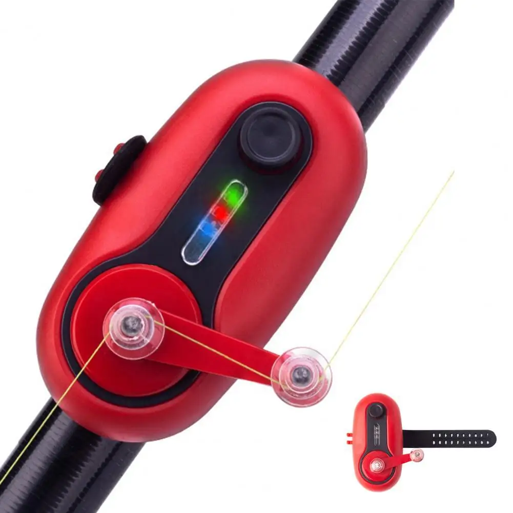 

50% Hot Sale Fishing Bite Alarm Flashing Light High Decibel Beeps Sound Anti-slip Night Fishing Bite Indicator for Fisherman