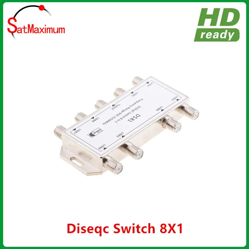 Спутниковая тарелка 8x1 DiSEqC Switch 8 в 1 мультипереключатель/FTA|diseqc switch 8|multiswitch satsat