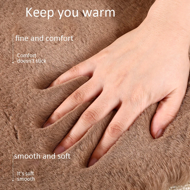 1 Pair Thicken Thermal Insoles Imitation Rabbit Hair Light Breathable Sole Shoes Pad Men Women Warm Soft Insole Warm