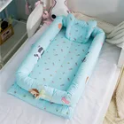 Портативная детская бионическая кроватка, хлопковая люлька, детская люлька, бампер, складное гнездо для сна для малышей, игровой коврик для новорожденных, дорожная кроватка