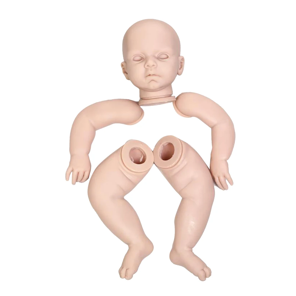 

28inch Reborn Baby Doll Kit Cute Birthday Gift Leontyne Full Limbs Head Mold Simulation Children Playmates DIY Beginners Soft